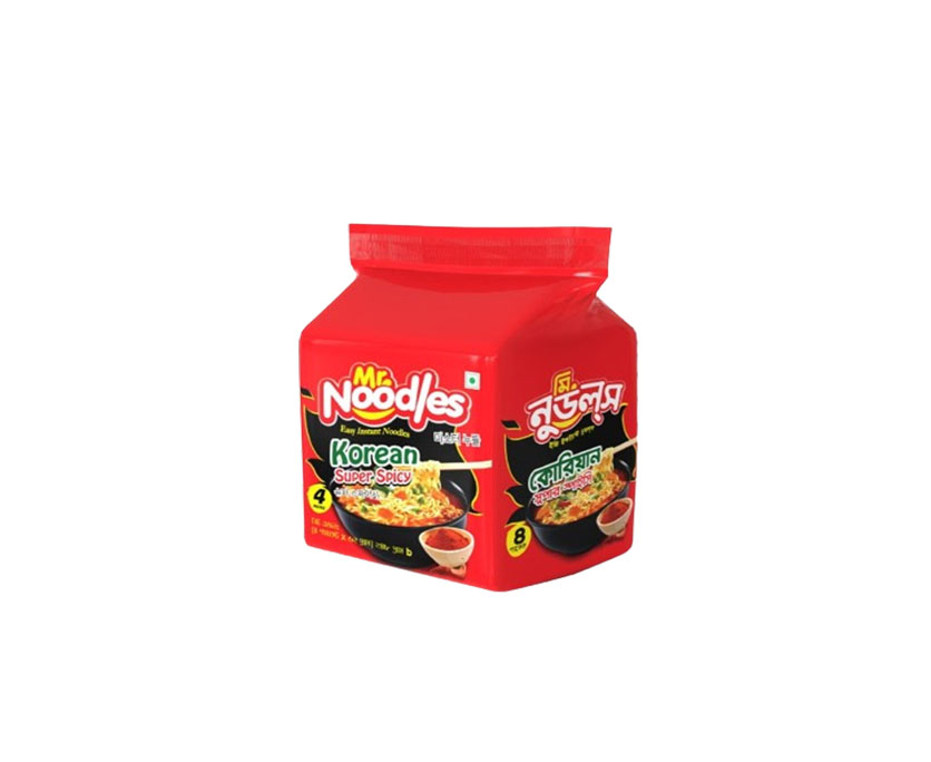 4Packs Mr. noodles korean super